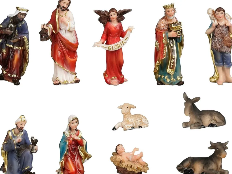 House of Seasons kerststalfigurenset H 9 cm 11-delig