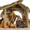 House of Seasons kerststal met figuren 30 x 7,5 x 22 cm