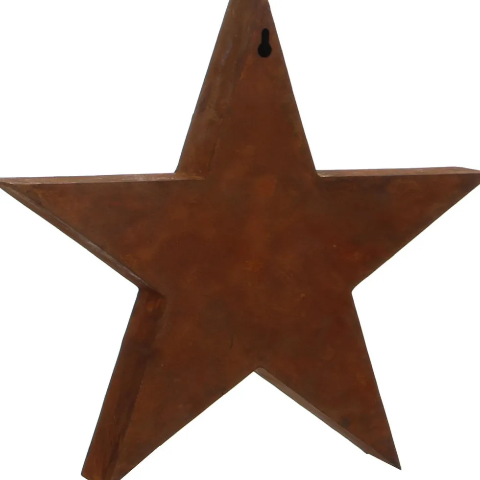 House of Seasons kerstster 29,5 x 5 x 28 cm bruin