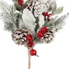 House of Seasons kersttak Belfort besneeuwd bessen 73 cm