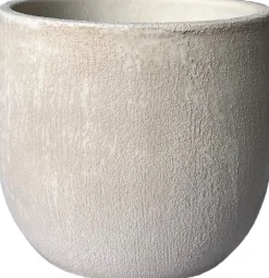 HS bloempot Avion crème D 24 H 22 cm