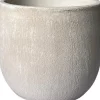 HS bloempot Avion crème D 16 H 14 cm