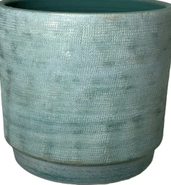 HS bloempot Braga blauw D 28 H 26 cm