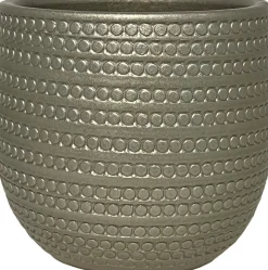 HS bloempot Dallas grijs D 33 H 31 cm