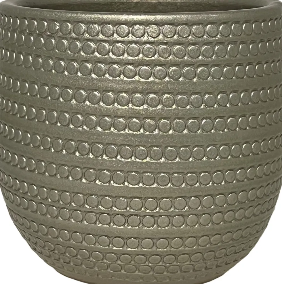 HS bloempot Dallas grijs D 29 H 27 cm