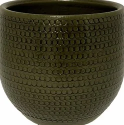 HS bloempot Dallas groen D 29 H 27 cm
