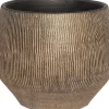 HS bloempot Hamar goud D 18 H 16 cm
