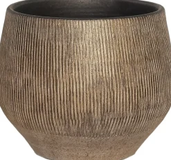 HS bloempot Hamar goud D 31 H 28 cm