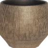 HS bloempot Hamar goud D 15 H 13 cm