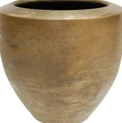 HS bloempot Kos goud D 25 H 23 cm