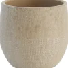 HS bloempot Lugo beige D 29 H 26 cm