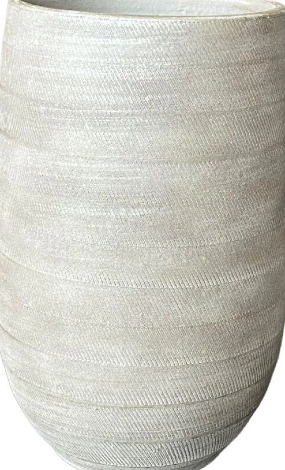HS bloempot Nagano crème D 22 H 40 cm