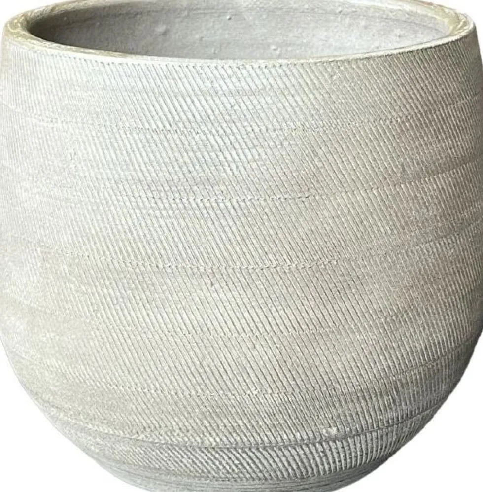 HS bloempot Nagano crème D 20 H 18 cm