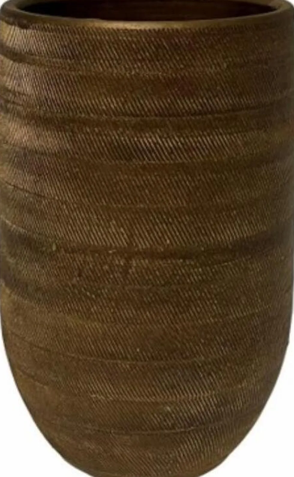 HS bloempot Nagano goud D 25 H 50 cm