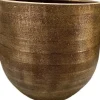 HS bloempot Nagano goud D 28 H 26 cm