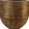 HS bloempot Nagano goud D 32 H 30 cm