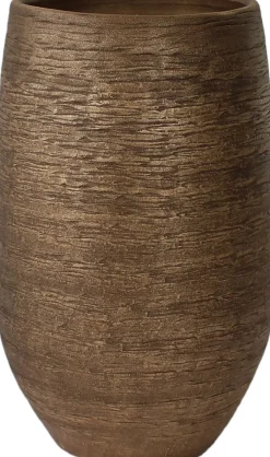 HS bloempot Osaka goud D 25 H 50 cm