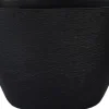 HS bloempot Osaka zwart 33 x 16 x 23 cm
