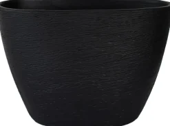 HS bloempot Osaka zwart 33 x 16 x 23 cm