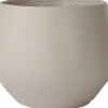HS bloempot Petra beige D 33 H 31 cm