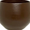HS bloempot Petra donkerbruin D 27 H 24 cm