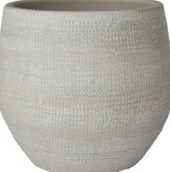 HS bloempot Tokio crème D 32 H 30 cm
