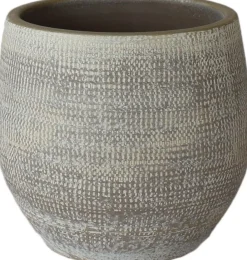 HS bloempot Tokio taupe D 39 H 36 cm