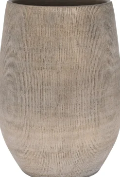 HS vaas Miami taupe D 26 H 40 cm