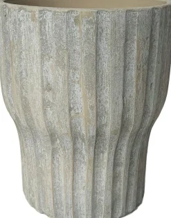 HS vaas Vigo taupe D 27 H 30 cm