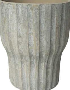 HS vaas Vigo taupe D 32 H 40 cm