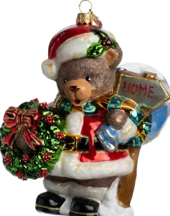 Huras Family kerst ornament Jolly kerstbeer multi 14 x 9 x 15,5 cm