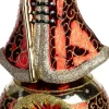 Huras Family piek Jolly kerstman rood / goud 10 x 10 x 32 cm