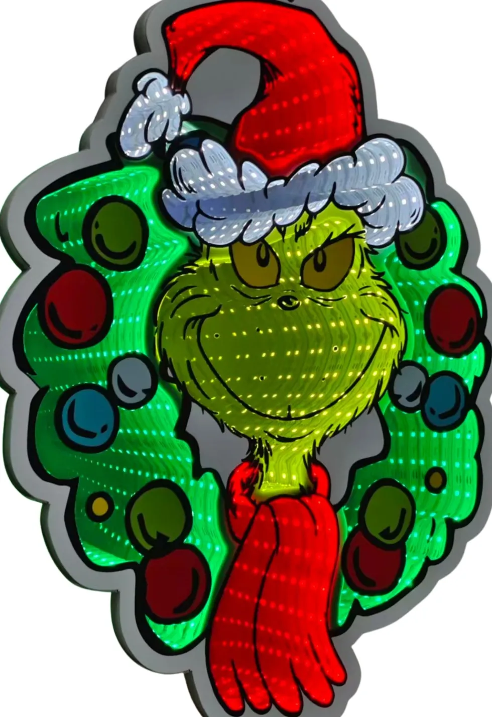Infinity light The Grinch krans met verlichting 30 x 1,3 x 40 cm