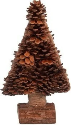 Intatuin decoratieboom op voet Gert naturel 14 x 6 x 24 cm