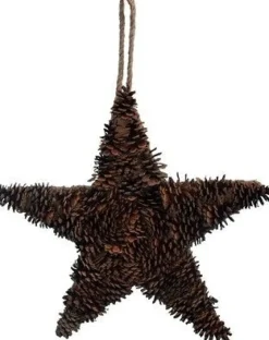 Intatuin kersthanger Gert ster naturel D 45 H 4,5 cm