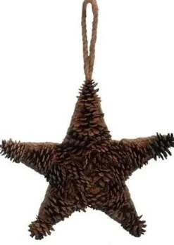 Intatuin kersthanger Gert ster naturel D 33 H 4,5 cm