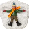 Intratuin Alpen kerstdorpminiatuur sneeuwengel maken jongen 6 x 6 x 0,5 cm