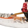 Intratuin Alpen kerstdorpminiatuur ski redding 17,3 x 8,5 x 7,5 cm