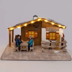 Intratuin Alpen kersthuisje almhutte (alpenhut) 22,3 x 20,3 x 13 cm