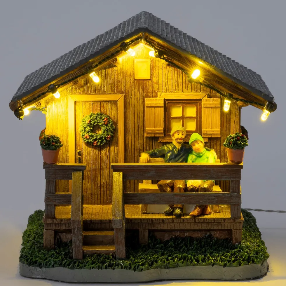 Intratuin Alpen kersthuisje berghut 14,5 x 15 x 13 cm