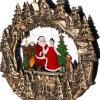 Intratuin automatische sneeuwbol kerstman met verlichting 25 x 6,5 x 24,3 cm