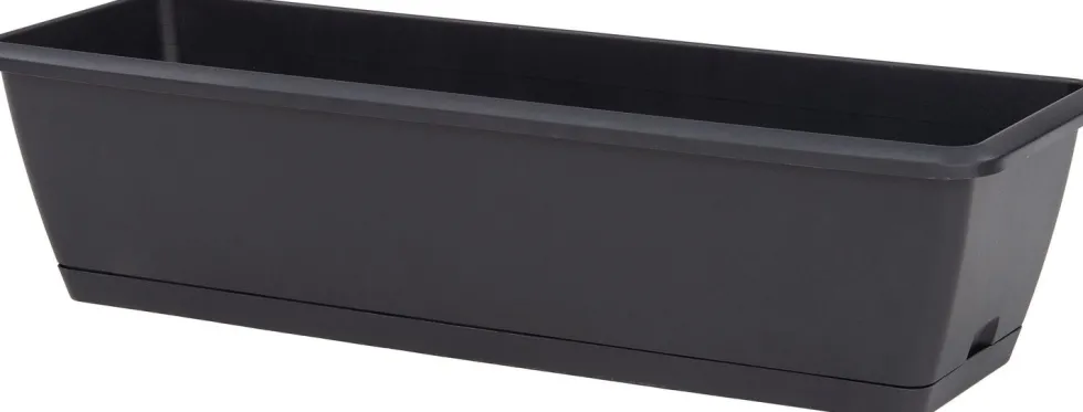 Intratuin balkonbak antraciet 59,3 x 19 x 14 cm