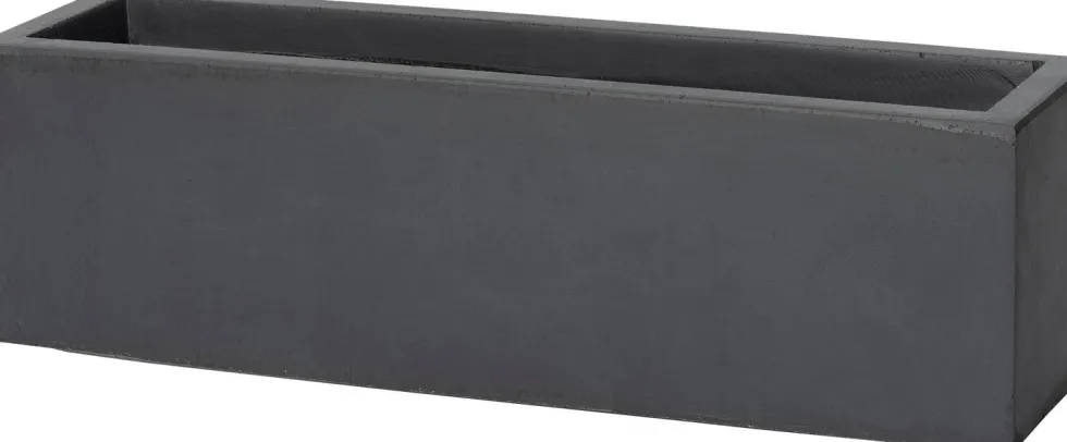 Intratuin balkonbak Jeroen donkergrijs 60 x 17 x 17 cm