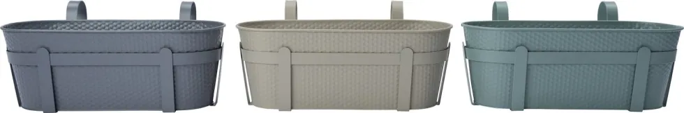Intratuin balkonbak Semi grijs 51 x 26 x 21 cm