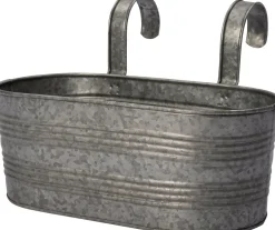 Intratuin balkonbak Vivi zink 40 x 21 x 15 cm