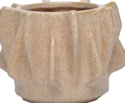 Intratuin bloempot Adan beige D 23 H 15,5 cm