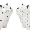 Intratuin bloempot Addis strepen wit 15,5 x 10 x 14,2 cm