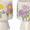 Intratuin bloempot Agra crème / roze / geel D 12 H 15 cm