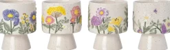 Intratuin bloempot Agra crème / roze / geel D 12 H 15 cm
