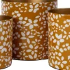 Intratuin bloempot Aimy geel / wit D 13 H 13 cm